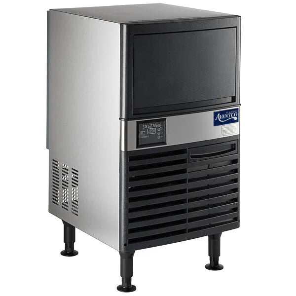 Avantco Ice UC-F-120-A Commercial Undercounter Full Cube Ice Machine – Air-Cooled, 129 lb. Production, 115V, NSF