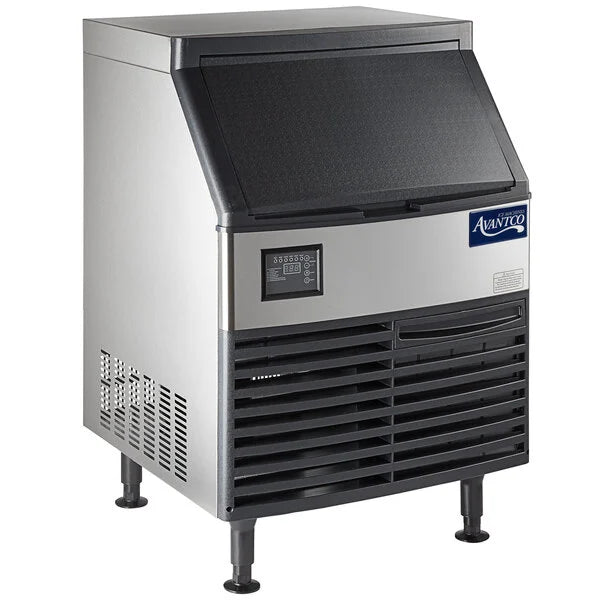 Avantco Ice UC-F-280-A Commercial Undercounter Full Cube Ice Machine – Air-Cooled, 299 lb. Production, 115V, NSF