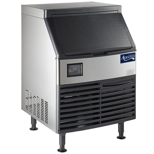 Avantco Ice UC-F-280-A Commercial Undercounter Full Cube Ice Machine – Air-Cooled, 299 lb. Production, 115V, NSF