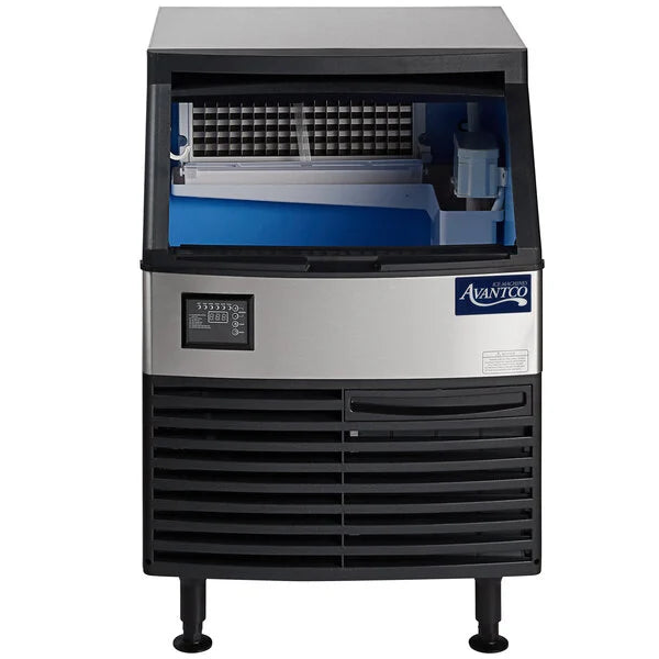 Avantco Ice UC-F-280-A Commercial Undercounter Full Cube Ice Machine – Air-Cooled, 299 lb. Production, 115V, NSF