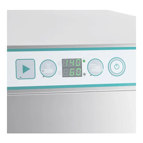 Noble Warewashing HT-DT513 Commercial High-Temperature Door-Type Dishwasher with Built-In Booster Heater – 208/240V, 3 Phase