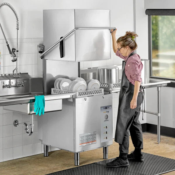 Ecoline by Hobart EDL-1 Commercial Low-Temperature Door-Type Dishwasher – 120V