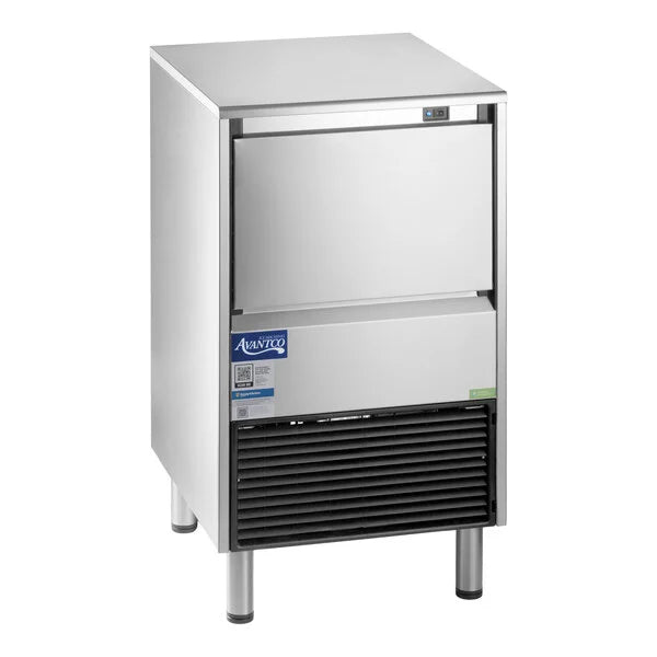 Avantco Ice Diamond EUC-F-130-A Commercial Undercounter Full Cube Ice Machine – Air-Cooled, 44 lb. Bin / 134 lb. Production, 115V, NSF