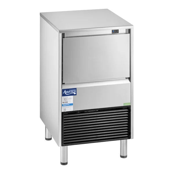 Avantco Ice Diamond EUC-F-160-A Commercial Undercounter Full Cube Ice Machine – Air-Cooled, 44 lb. Bin / 159 lb. Production, 115V, NSF