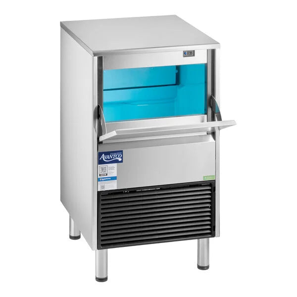 Avantco Ice Diamond EUC-F-160-A Commercial Undercounter Full Cube Ice Machine – Air-Cooled, 44 lb. Bin / 159 lb. Production, 115V, NSF