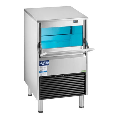 Avantco Ice Diamond EUC-F-160-A Commercial Undercounter Full Cube Ice Machine – Air-Cooled, 44 lb. Bin / 159 lb. Production, 115V, NSF
