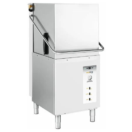 Ecoline by Hobart EDL-1 High-Capacity Commercial Door-Type Dishwasher – 28” Chemical Sanitizing System, 42 Racks/Hour