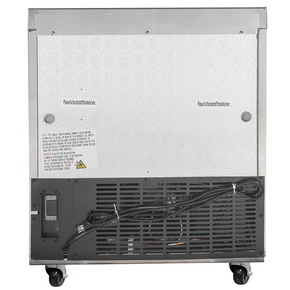 MoTak 28x27″ Commercial Undercounter Refrigerator – 1 Door Stainless Steel, NSF