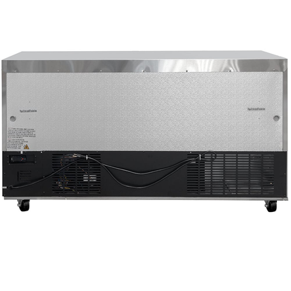 MoTak 60″ Commercial Undercounter Refrigerator – 2 Door Stainless Steel, NSF