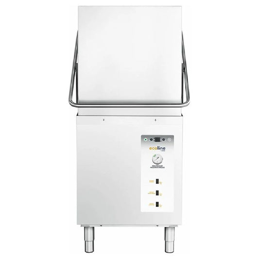 Ecoline by Hobart EDL-1 High-Capacity Commercial Door-Type Dishwasher – 28” Chemical Sanitizing System, 42 Racks/Hour